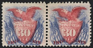 Sale 1118, Lot 100, 30c 1869 Pictorial Issue Stamps (Scott 121)
