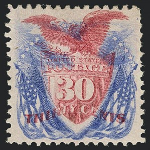 Sale 1118, Lot 101, 30c 1869 Pictorial Issue Stamps (Scott 121)