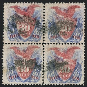 Sale 1118, Lot 106, 30c 1869 Pictorial Issue Stamps (Scott 121)