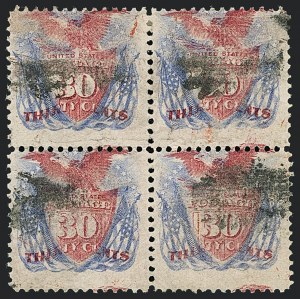 Sale 1118, Lot 107, 30c 1869 Pictorial Issue Stamps (Scott 121)
