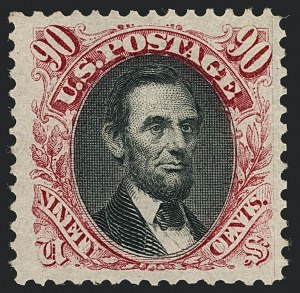 Sale 1118, Lot 113, 90c 1869 Pictorial Issue Stamps (Scott 122)