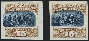 Sale 1118, Lot 12, Post Office Announcement, 15c 1869 Pictorial Essays and Proofs