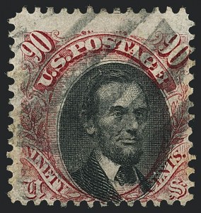 Sale 1118, Lot 121, 90c 1869 Pictorial Issue Stamps (Scott 122)