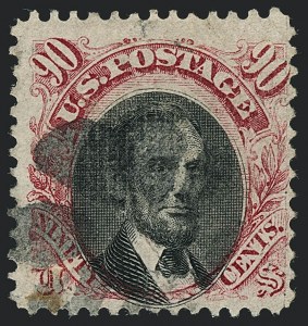 Sale 1118, Lot 122, 90c 1869 Pictorial Issue Stamps (Scott 122)