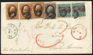 Sale 1118, Lot 140, 1869 Pictorial Issue Covers