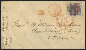 Sale 1118, Lot 142, 1869 Pictorial Issue Covers