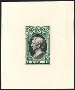 Sale 1118, Lot 228, 1873 State Department Post Office Announcement, Essays and Proofs
