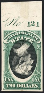 Sale 1118, Lot 235, 1873 State Department Invert Proofs