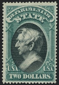 Sale 1118, Lot 238, 1873 State Department Issued Stamps ($2.00-$5.00)