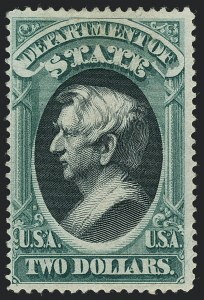 Sale 1118, Lot 239, 1873 State Department Issued Stamps ($2.00-$5.00)