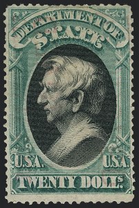 Sale 1118, Lot 253, 1873 State Department Issued Stamps ($20.00)
