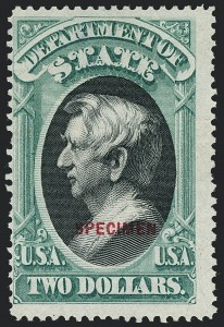 Sale 1118, Lot 255, 1875 State Department Special Printing