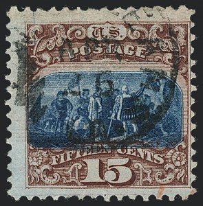 Sale 1118, Lot 61, 15c Type I1869 Pictorial Issue Stamps (Scott 118)