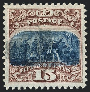 Sale 1118, Lot 66, 15c Type I1869 Pictorial Issue Stamps (Scott 118)
