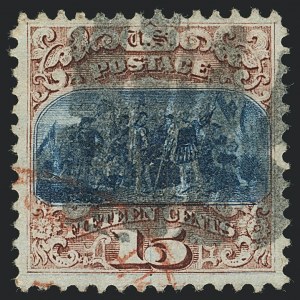 Sale 1118, Lot 69, 15c Type I1869 Pictorial Issue Grill Varieties (Scott 118)