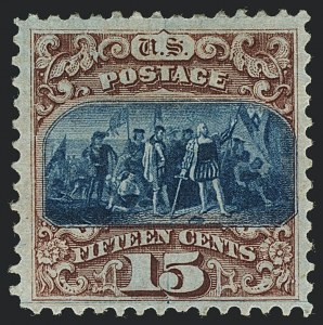 Sale 1118, Lot 71, 15c Type I1869 Pictorial Issue Grill Varieties (Scott 118)