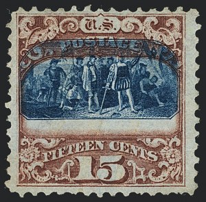 Sale 1118, Lot 77, 15c Type II 1869 Pictorial Issue Stamps (Scott 119)