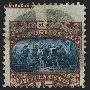 Sale 1118, Lot 83, 15c Type II 1869 Pictorial Issue Stamps (Scott 119)