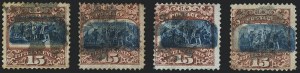Sale 1118, Lot 84, 15c Type II 1869 Pictorial Issue Stamps (Scott 119)