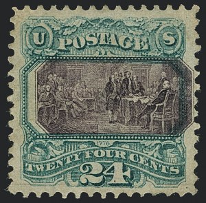 Sale 1118, Lot 88, 24c 1869 Pictorial Issue Stamps (Scott 120)