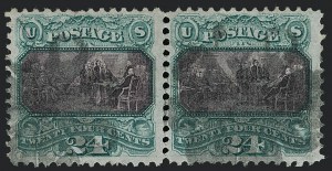 Sale 1118, Lot 93, 24c 1869 Pictorial Issue Stamps (Scott 120)