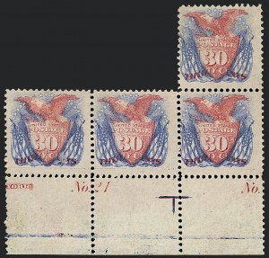 Sale 1118, Lot 98, 30c 1869 Pictorial Issue Stamps (Scott 121)