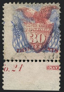 Sale 1118, Lot 99, 30c 1869 Pictorial Issue Stamps (Scott 121)