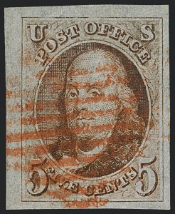Sale Number 1120, Lot Number 1037, 1847 Issue (Scott 1-2)