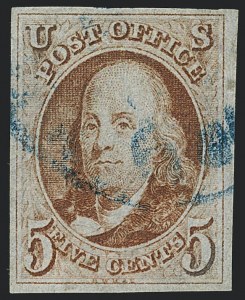 Sale 1120, Lot 1048, 1847 Issue (Scott 1-2)