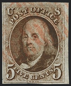 Sale 1120, Lot 1050, 1847 Issue (Scott 1-2)