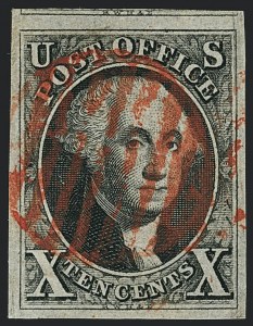 Sale Number 1120, Lot Number 1062, 1847 Issue (Scott 1-2)