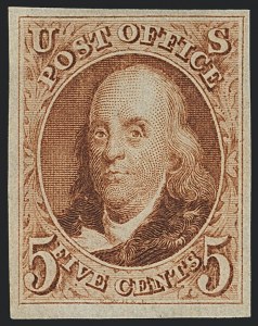 Sale 1120, Lot 1070, 1875 Reproduction of 1847 Issue (Scott 3-4)