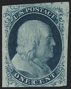 Sale 1120, Lot 1078, 1c 1851-56 Issue (Scott 5-9)