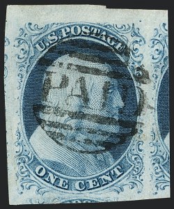 Sale 1120, Lot 1081, 1c 1851-56 Issue (Scott 5-9)