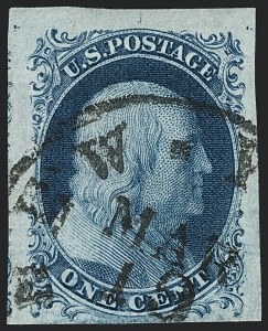 Sale Number 1120, Lot Number 1088, 1c 1851-56 Issue (Scott 5-9)