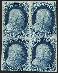 Sale 1120, Lot 1100, 1c 1851-56 Issue (Scott 5-9)