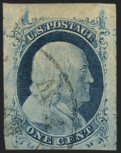 Sale 1120, Lot 1102, 1c 1851-56 Issue (Scott 5-9)