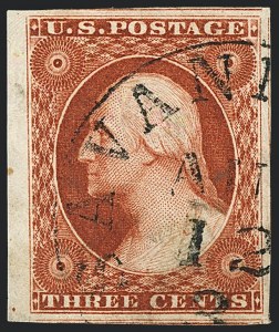 Sale 1120, Lot 1108, 3c 1851-56 Issue (Scott 10-11A)