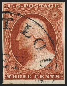 Sale 1120, Lot 1115, 3c 1851-56 Issue (Scott 10-11A)
