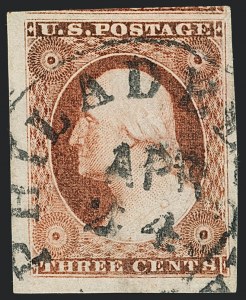Sale 1120, Lot 1125, 3c 1851-56 Issue (Scott 10-11A)