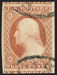 Sale Number 1120, Lot Number 1143, 3c 1851-56 Issue (Scott 10-11A)