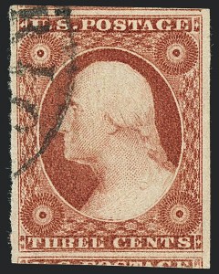 Sale Number 1120, Lot Number 1144, 3c 1851-56 Issue (Scott 10-11A)