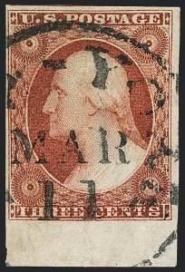 Sale 1120, Lot 1148, 3c 1851-56 Issue (Scott 10-11A)