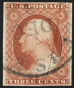 Sale 1120, Lot 1150, 3c 1851-56 Issue (Scott 10-11A)