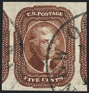 Sale 1120, Lot 1160, 5c-12c 1851-56 Issue (Scott 12-17)