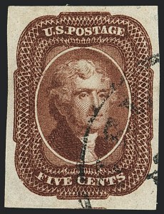 Sale 1120, Lot 1161, 5c-12c 1851-56 Issue (Scott 12-17)