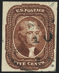 Sale 1120, Lot 1164, 5c-12c 1851-56 Issue (Scott 12-17)