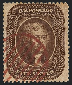 Sale 1120, Lot 1209, 5c-90c 1857-60 Issue (Scott 27-39)