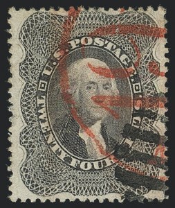Sale 1120, Lot 1218, 5c-90c 1857-60 Issue (Scott 27-39)