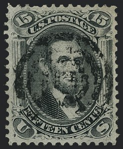 Sale 1120, Lot 1283, 1867-68 Grilled Issue (Scott 79-101)